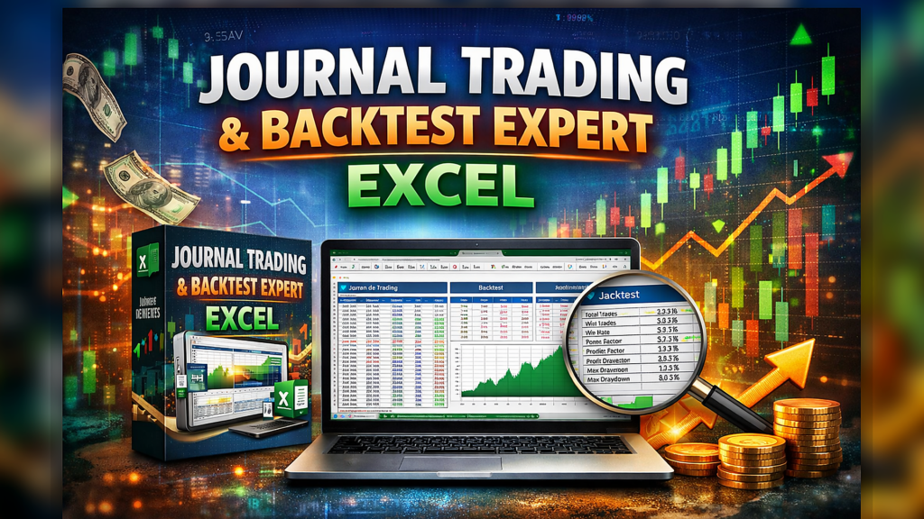 Journal de Trading & Analyse Backtest (Excel) – Édition Expert