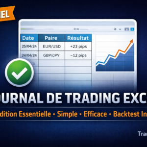 Journal de Trading & Backtest Excel (Simple) – Édition Essentielle