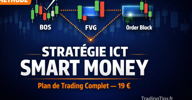 Stratégie ICT Smart Money — Plan de Trading Complet : BOS, FVG, Order Blocks (Guide PDF)