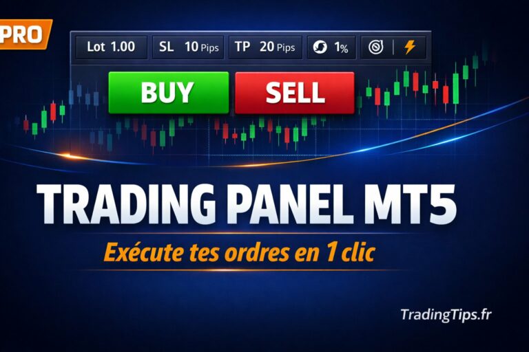 Trading Panel MT5 - Exécuter ses ordres en 1 clic sur MetaTrader 5