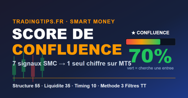 Score de confluence SMC sur MT5 - 7 signaux Smart Money en un chiffre