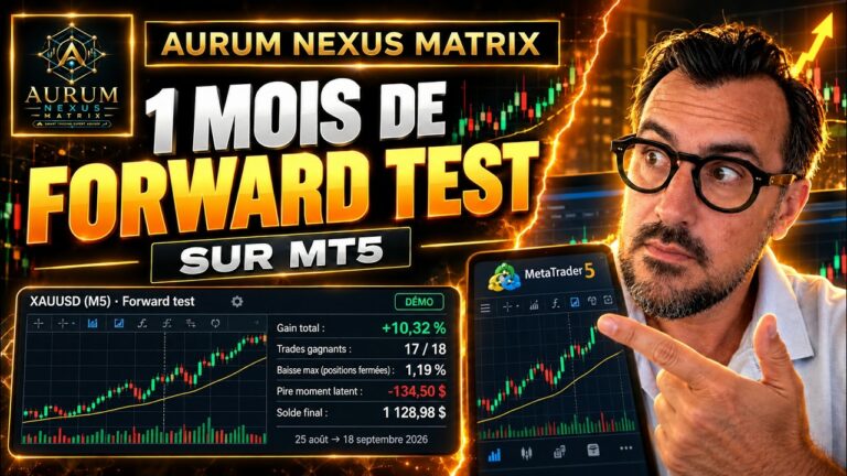 Aurum Nexus Matrix : un mois de forward test sur MT5