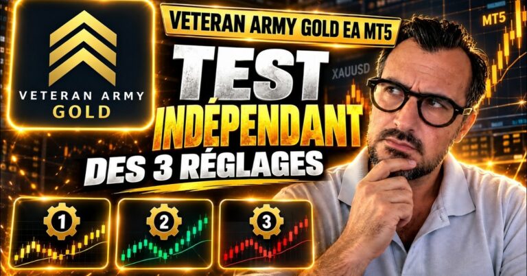 Veteran Army Gold avis : test indépendant des 3 réglages sur MT5